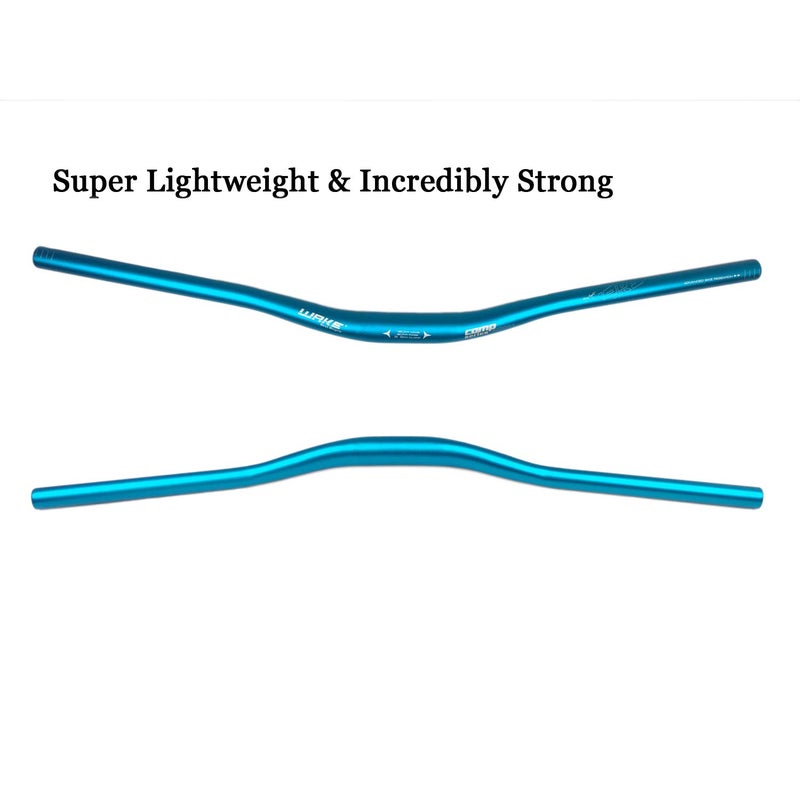 BNVB Wake 31.8mm MTB Mountain Bike Handlebar, Aluminum Alloy Mountain Bike Bicycle Riser Handlebar Extra Long 720/780mm with Paint Matte Surface (Blue, 780mm) - Image 3